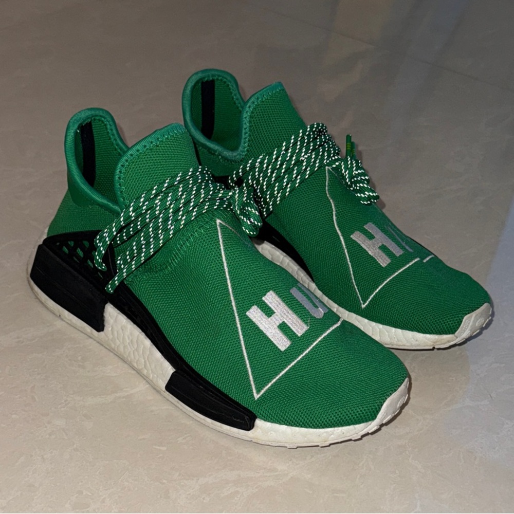 Adidas Pharrell x NMD Human Race Green  men’s size US 7